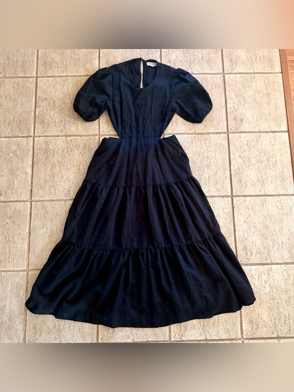 Charlie Holiday “Paige” Linen Blend Tiered, Split Maxi Dress, Resort, Vacation 8